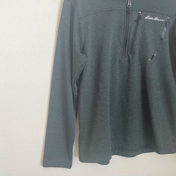 Eddie Bauer Sweater Mens Medium Green Pullover Gorpcore Outdoor Casual Fall - Picture 2 of 11